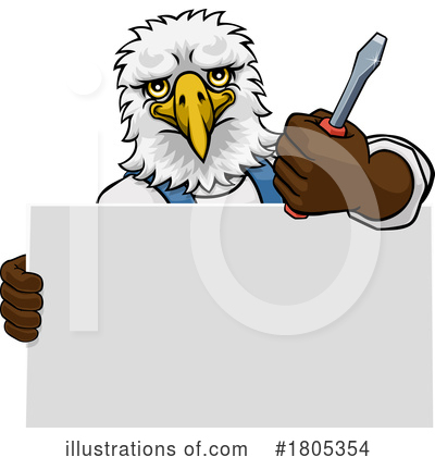 Royalty-Free (RF) Eagle Clipart Illustration by AtStockIllustration - Stock Sample #1805354