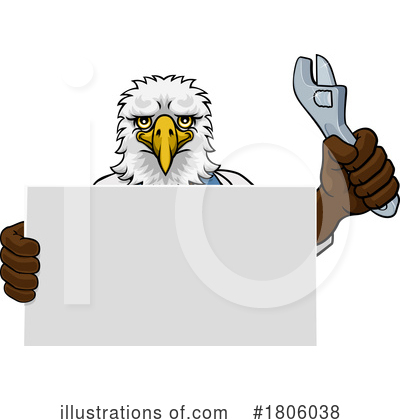 Royalty-Free (RF) Eagle Clipart Illustration by AtStockIllustration - Stock Sample #1806038