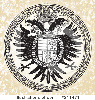 Royalty-Free (RF) Eagle Clipart Illustration by BestVector - Stock Sample #211471