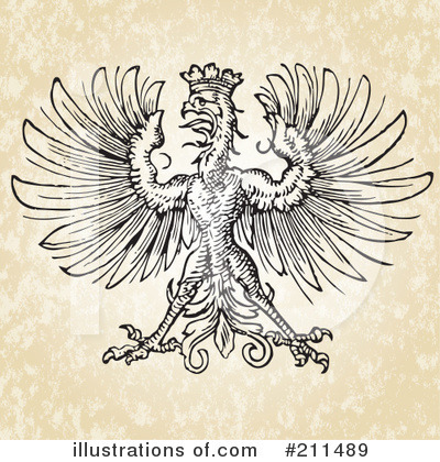 Royalty-Free (RF) Eagle Clipart Illustration by BestVector - Stock Sample #211489