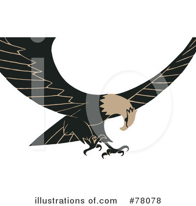 Royalty-Free (RF) Eagle Clipart Illustration by JVPD - Stock Sample #78078