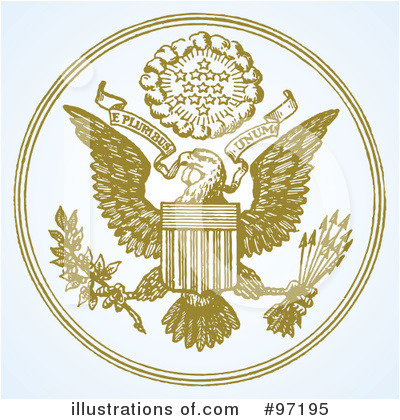 Royalty-Free (RF) Eagle Clipart Illustration by BestVector - Stock Sample #97195