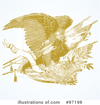 Royalty-Free (RF) Eagle Clipart Illustration by BestVector - Stock Sample #97196
