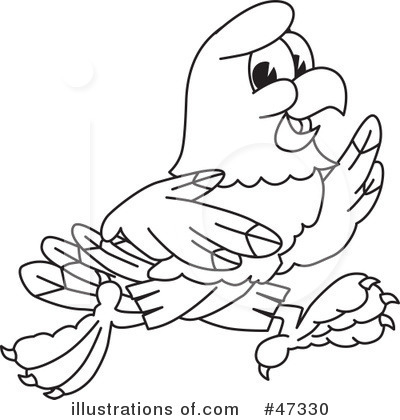 Royalty-Free (RF) Eagle Mascot Clipart Illustration by Mascot Junction - Stock Sample #47330