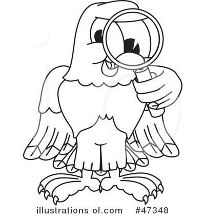 Royalty-Free (RF) Eagle Mascot Clipart Illustration by Mascot Junction - Stock Sample #47348