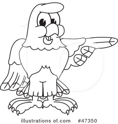 Royalty-Free (RF) Eagle Mascot Clipart Illustration by Mascot Junction - Stock Sample #47350