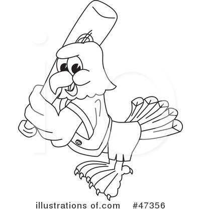 Royalty-Free (RF) Eagle Mascot Clipart Illustration by Mascot Junction - Stock Sample #47356