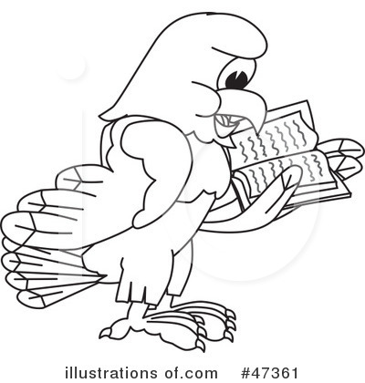 Royalty-Free (RF) Eagle Mascot Clipart Illustration by Mascot Junction - Stock Sample #47361