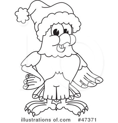 Royalty-Free (RF) Eagle Mascot Clipart Illustration by Mascot Junction - Stock Sample #47371
