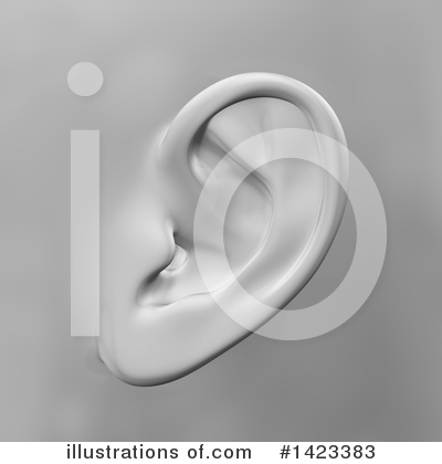 Royalty-Free (RF) Ear Clipart Illustration by KJ Pargeter - Stock Sample #1423383