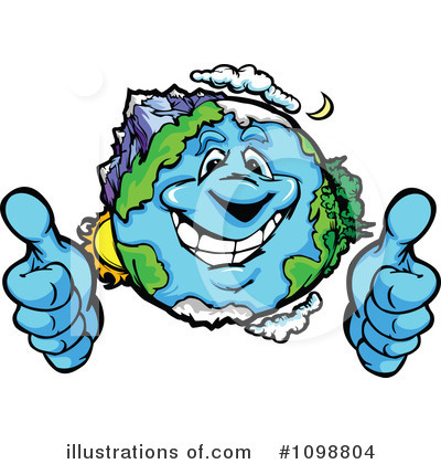 Royalty-Free (RF) Earth Clipart Illustration by Chromaco - Stock Sample #1098804