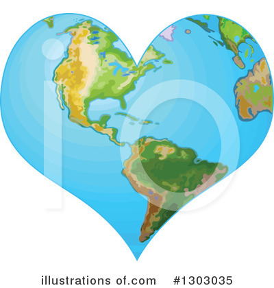 Royalty-Free (RF) Earth Clipart Illustration by Pushkin - Stock Sample #1303035