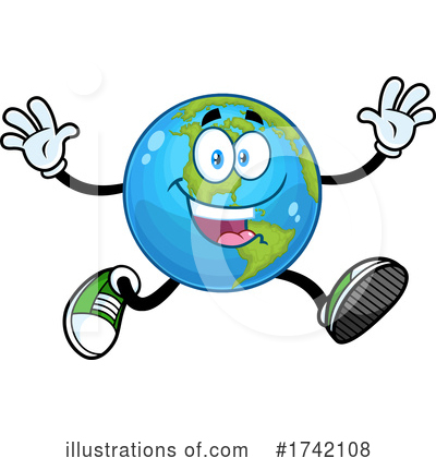Royalty-Free (RF) Earth Clipart Illustration by Hit Toon - Stock Sample #1742108