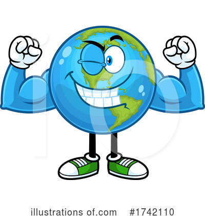 Royalty-Free (RF) Earth Clipart Illustration by Hit Toon - Stock Sample #1742110