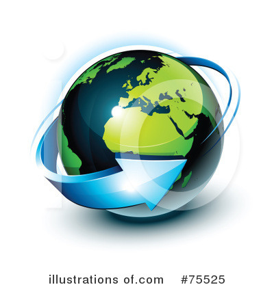 Royalty-Free (RF) Earth Clipart Illustration by beboy - Stock Sample #75525