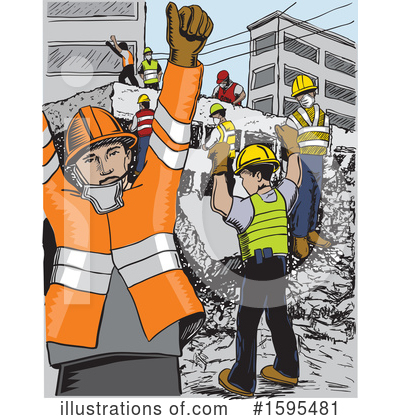 Royalty-Free (RF) Earthquake Clipart Illustration by David Rey - Stock Sample #1595481