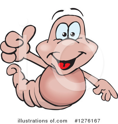 Royalty-Free (RF) Earthworm Clipart Illustration by Dennis Holmes Designs - Stock Sample #1276167