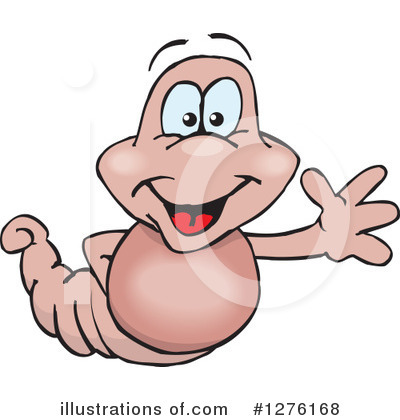 Royalty-Free (RF) Earthworm Clipart Illustration by Dennis Holmes Designs - Stock Sample #1276168