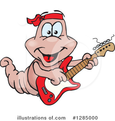 Royalty-Free (RF) Earthworm Clipart Illustration by Dennis Holmes Designs - Stock Sample #1285000