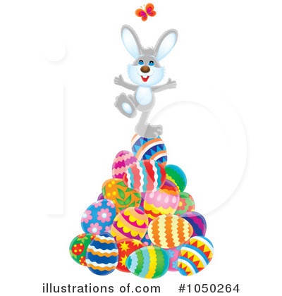 Royalty-Free (RF) Easter Bunny Clipart Illustration by Alex Bannykh - Stock Sample #1050264