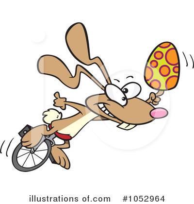 Royalty-Free (RF) Easter Bunny Clipart Illustration by toonaday - Stock Sample #1052964