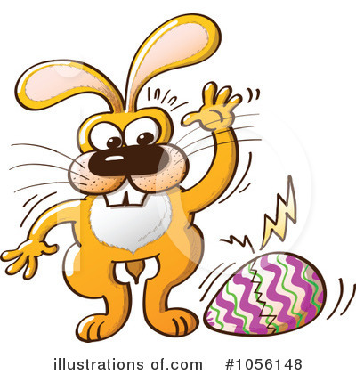 Royalty-Free (RF) Easter Bunny Clipart Illustration by Zooco - Stock Sample #1056148