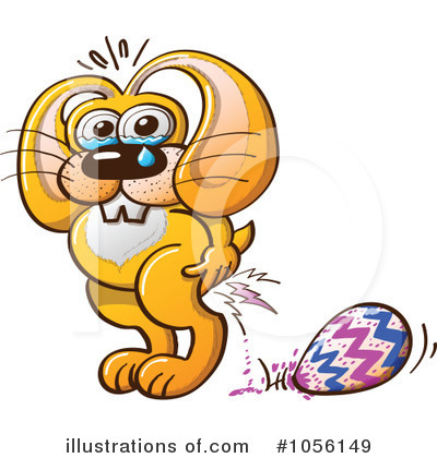 Royalty-Free (RF) Easter Bunny Clipart Illustration by Zooco - Stock Sample #1056149