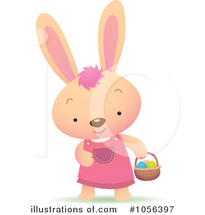 Easter Bunny Clipart #1056397 by Qiun