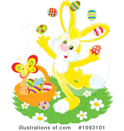 Royalty-Free (RF) Easter Bunny Clipart Illustration by Alex Bannykh - Stock Sample #1093101