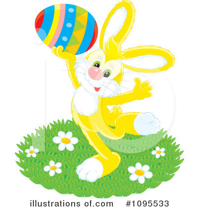 Royalty-Free (RF) Easter Bunny Clipart Illustration by Alex Bannykh - Stock Sample #1095533