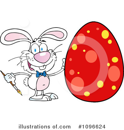 Royalty-Free (RF) Easter Bunny Clipart Illustration by Hit Toon - Stock Sample #1096624