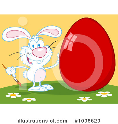 Royalty-Free (RF) Easter Bunny Clipart Illustration by Hit Toon - Stock Sample #1096629