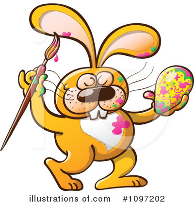 Royalty-Free (RF) Easter Bunny Clipart Illustration by Zooco - Stock Sample #1097202