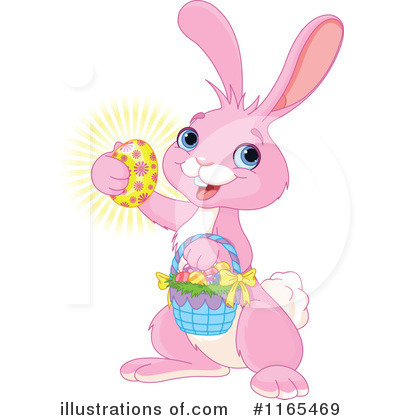 Royalty-Free (RF) Easter Bunny Clipart Illustration by Pushkin - Stock Sample #1165469