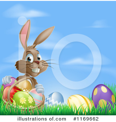 Royalty-Free (RF) Easter Bunny Clipart Illustration by AtStockIllustration - Stock Sample #1169662