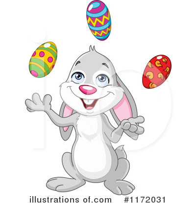 Royalty-Free (RF) Easter Bunny Clipart Illustration by yayayoyo - Stock Sample #1172031