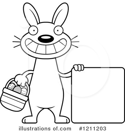 Royalty-Free (RF) Easter Bunny Clipart Illustration by Cory Thoman - Stock Sample #1211203