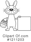 Easter Bunny Clipart #1211203 by Cory Thoman