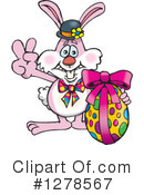 Easter Bunny Clipart #1278567 by Dennis Holmes Designs