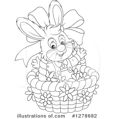 Royalty-Free (RF) Easter Bunny Clipart Illustration by Alex Bannykh - Stock Sample #1278682
