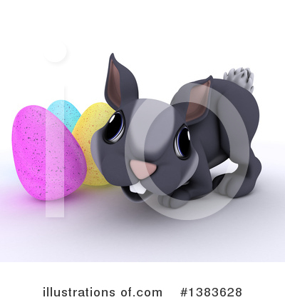 Royalty-Free (RF) Easter Bunny Clipart Illustration by KJ Pargeter - Stock Sample #1383628
