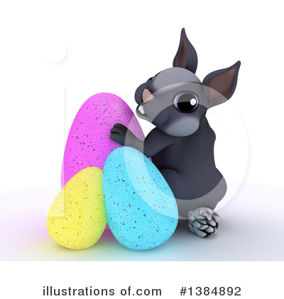 Royalty-Free (RF) Easter Bunny Clipart Illustration by KJ Pargeter - Stock Sample #1384892