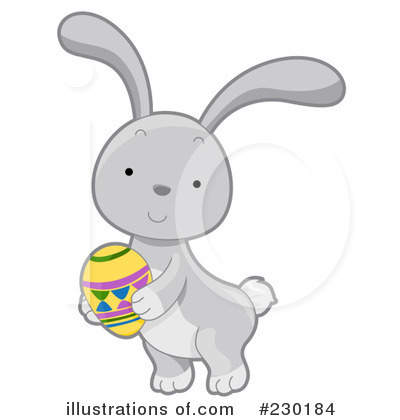 Royalty-Free (RF) Easter Bunny Clipart Illustration by BNP Design Studio - Stock Sample #230184