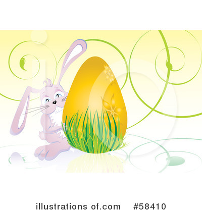 Royalty-Free (RF) Easter Bunny Clipart Illustration by MilsiArt - Stock Sample #58410