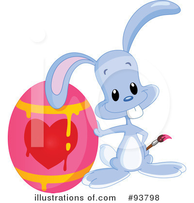 Royalty-Free (RF) Easter Bunny Clipart Illustration by yayayoyo - Stock Sample #93798