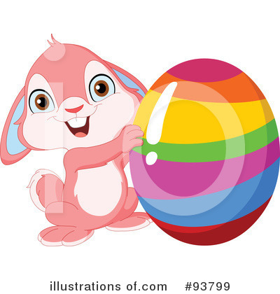 Royalty-Free (RF) Easter Bunny Clipart Illustration by yayayoyo - Stock Sample #93799
