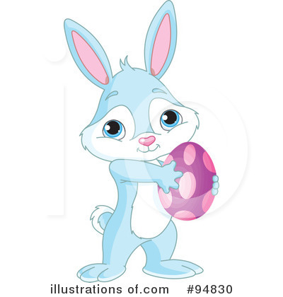 Royalty-Free (RF) Easter Bunny Clipart Illustration by Pushkin - Stock Sample #94830