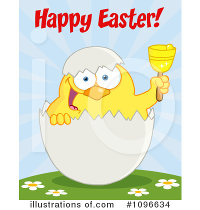 Royalty-Free (RF) Easter Chick Clipart Illustration by Hit Toon - Stock Sample #1096634