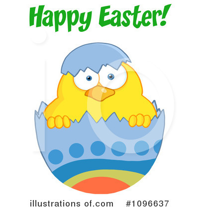Royalty-Free (RF) Easter Chick Clipart Illustration by Hit Toon - Stock Sample #1096637