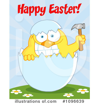 Royalty-Free (RF) Easter Chick Clipart Illustration by Hit Toon - Stock Sample #1096639